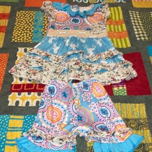 Girls two piece Bermuda outfit